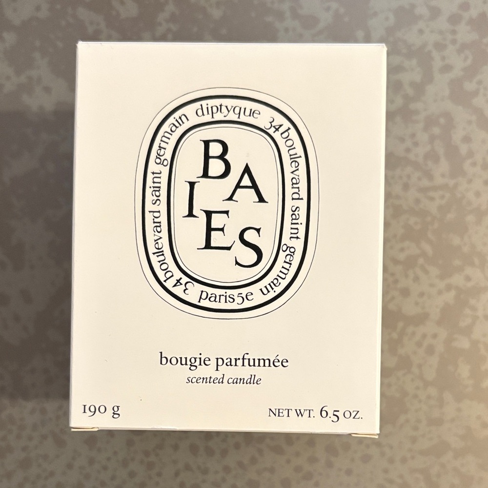 Diptyque Baies Scented Candle, 190g, 6.5oz, almost new